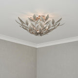 Alison Semi-Flush 21", Antique Silver