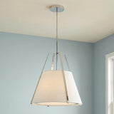 Hoyt Large Conical Pendant 20", Polished Nickel