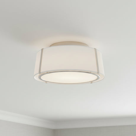 Hoyt Flush Mount 18" for Modern home with White Walls