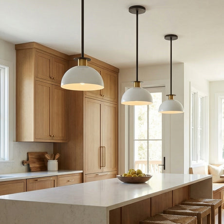 Remy Small Pendant 10" for Modern Farmhouse home with White Kitchen