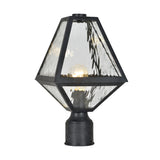 Emmett Outdoor Post Light, Black Charcoal