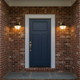 Tobin Outdoor Wall Light, Small 13" Black and Textured Gold