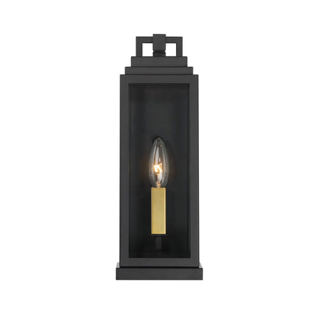 Easton Outdoor Wall Light, Small 14" Black
