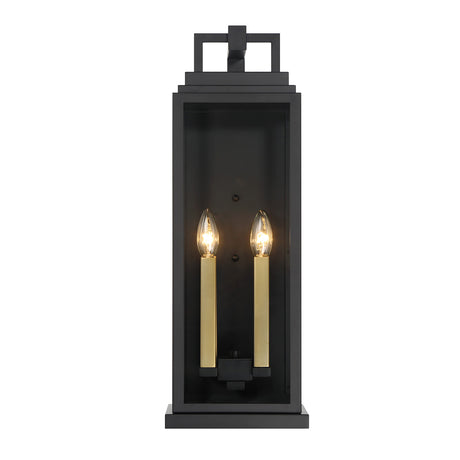 Easton Outdoor Wall Light, Large 22" Black