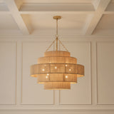 Sorelle 20 Light Chandelier 32" for Transitional home with White Paneled Walls