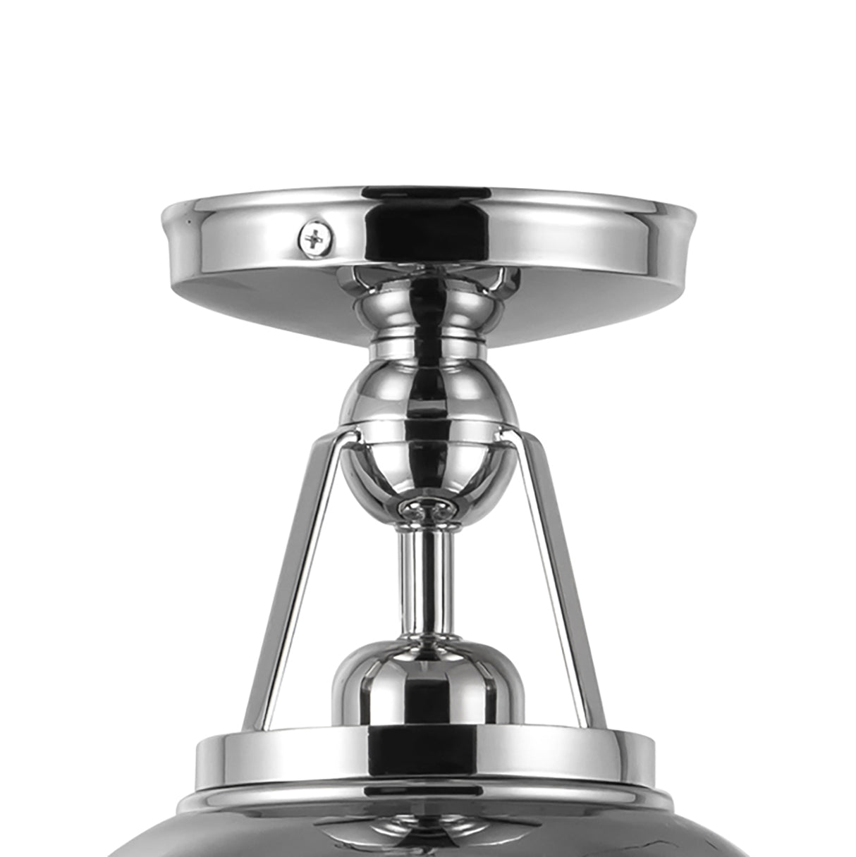 Neville Semi-Flush 12", Polished Nickel