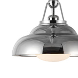 Neville Semi-Flush 12", Polished Nickel