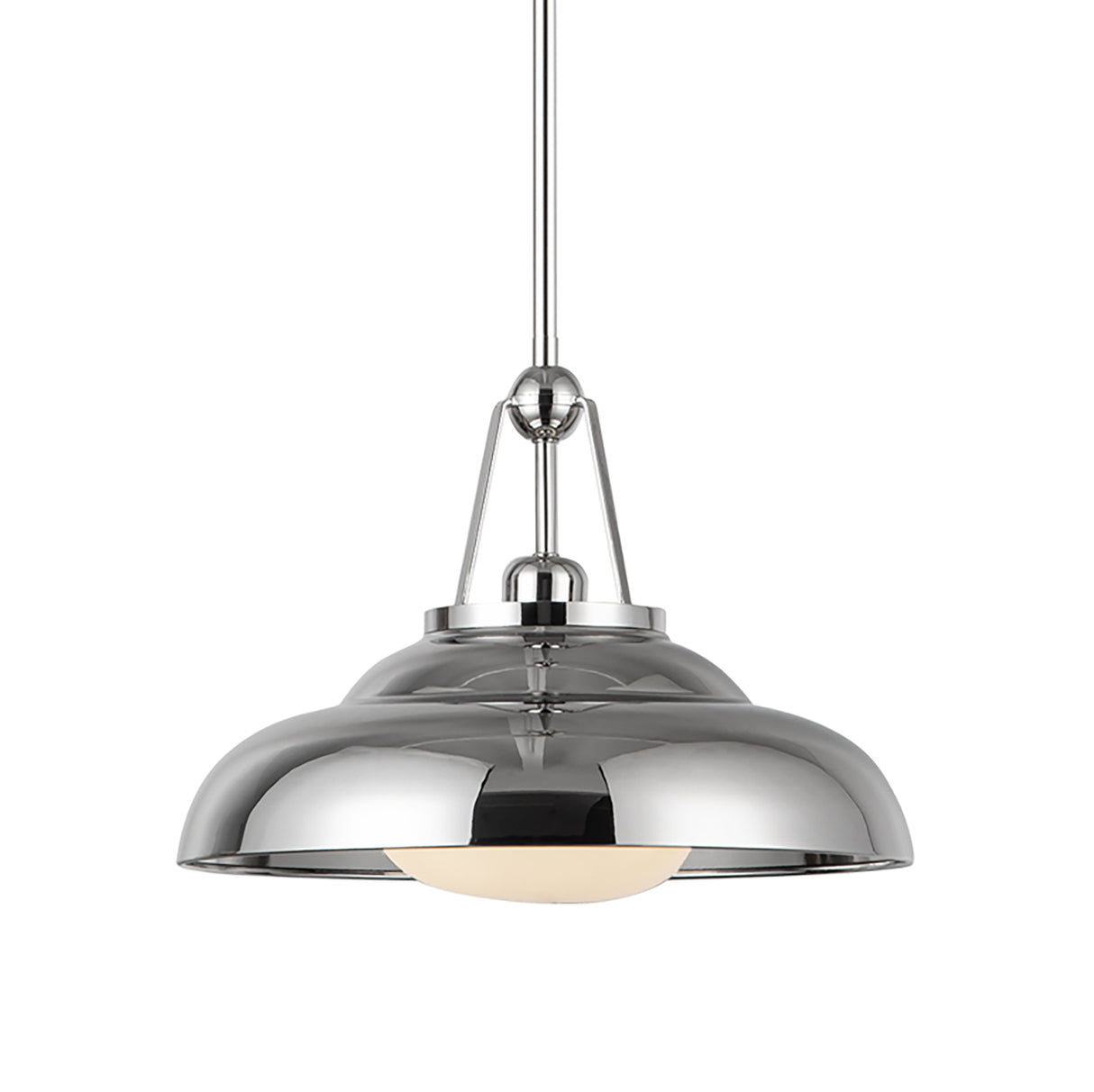 Neville Pendant 14", Polished Nickel
