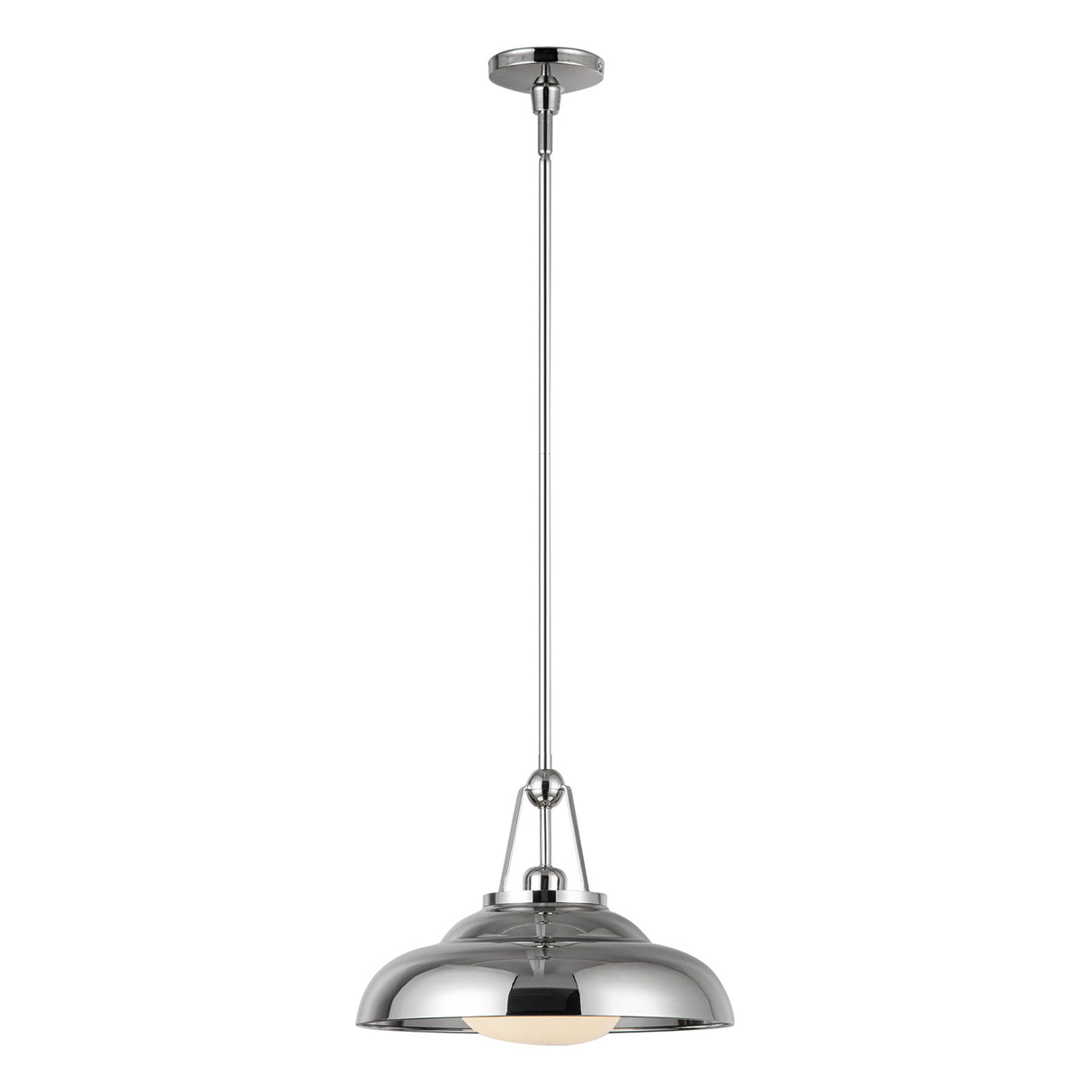 Neville Pendant 14", Polished Nickel