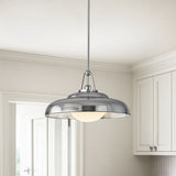 Neville Pendant 20", Polished Nickel