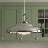 Neville Pendant 20" for Farmhouse home with Green Wood