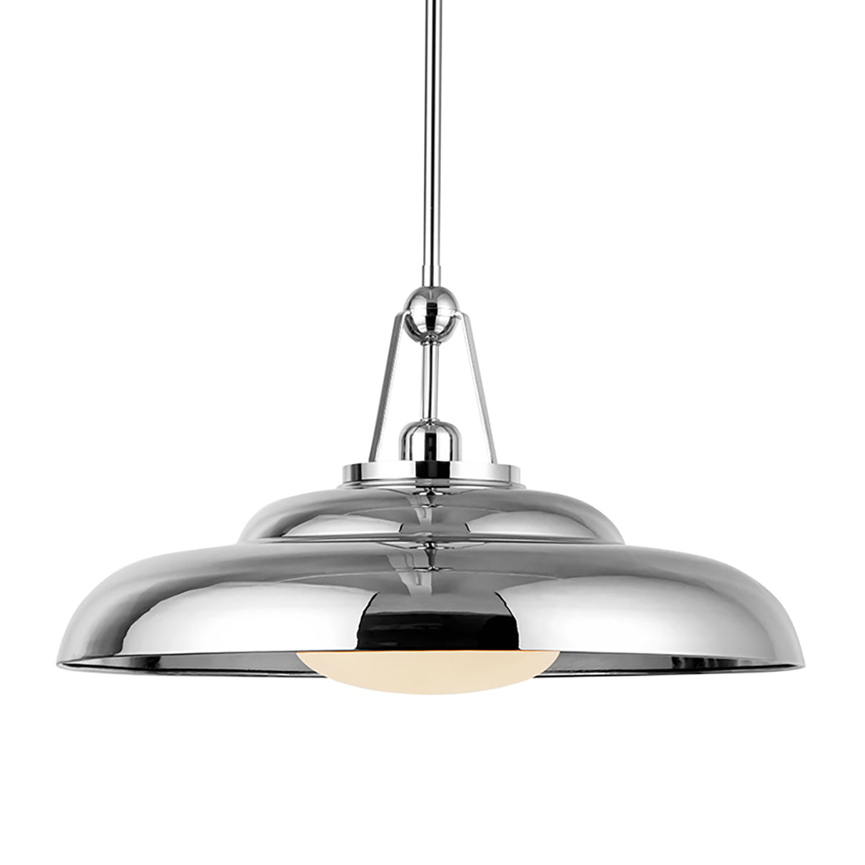 Neville Pendant 20", Polished Nickel