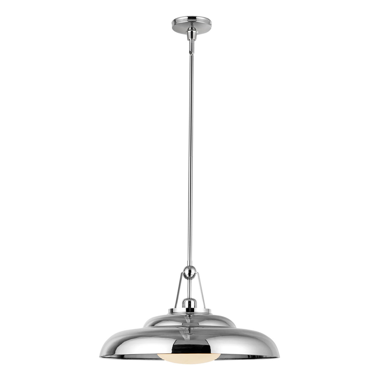 Neville Pendant 20", Polished Nickel