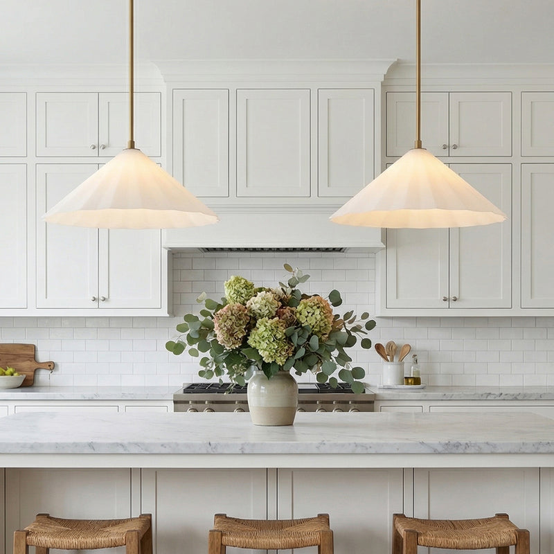 Reese Large Pendant 20" for Modern Farmhouse home with White Shiplap