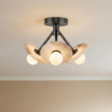 Bren LED Semi-Flush 13", Urban Bronze and Alabaster