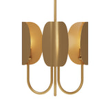 Nico 3 Light Chandelier 15", Antique Brass