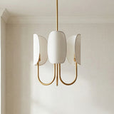 Nico 3 Light Chandelier 15" for Modern home with White textured wall
