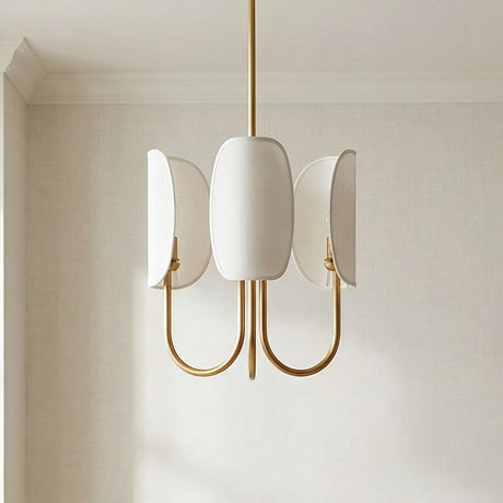 Nico 3 Light Chandelier 15" for Modern home with White textured wall