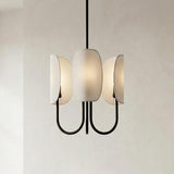 Nico 3 Light Chandelier 15" for Modern home with White Walls