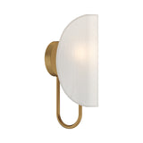 Nico Wall Sconce, Antique Brass with Fabric Shade