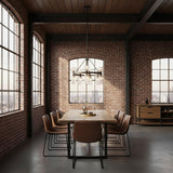 Elle Chandelier 26", Matte Black and Clear Glass