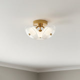 Ivan LED Semi Flush 12" for Modern home with White Ceiling