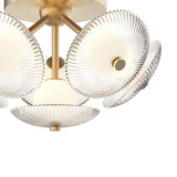 Ivan LED Semi-Flush 16", Brushed Brass