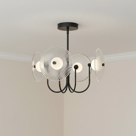 Ivan LED Chandelier 21, Matte Black for Modern home with Neutral Walls