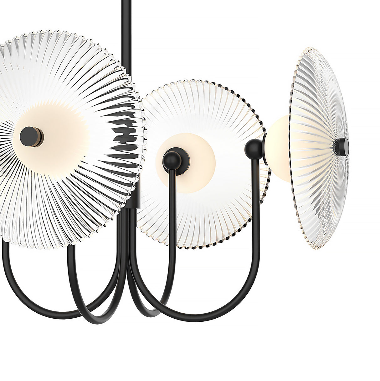 Ivan LED Chandelier 21", Matte Black