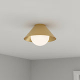 Juno Flush Mount 14" for Modern home with White walls