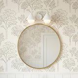 Juno 2 Light Vanity Light, White and Opal Glass