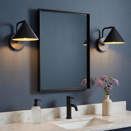 Juno Wall Sconce, Matte Black