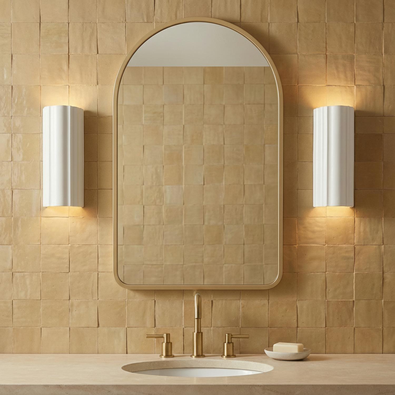 Cora Wall Sconce, Textured White