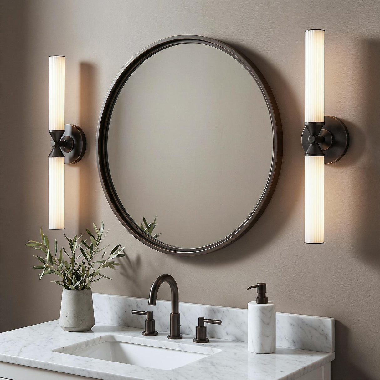 Blain LED Wall Sconce 22", Urban Bronze