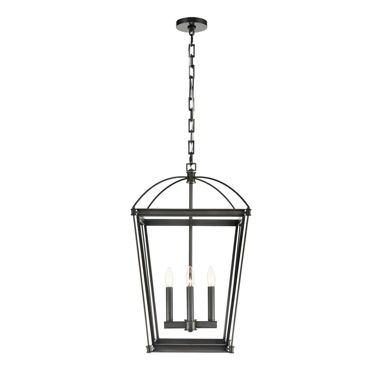 Pierce Medium Lantern Pendant 17", Urban Bronze