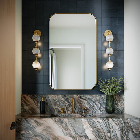 Evelyn LED Wall Sconce 23", Natural Brass