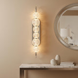 Evelyn Curved Arm LED Wall Sconce 28", Polished Nickel