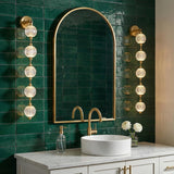 Evelyn LED Wall Sconce 38", Natural Brass