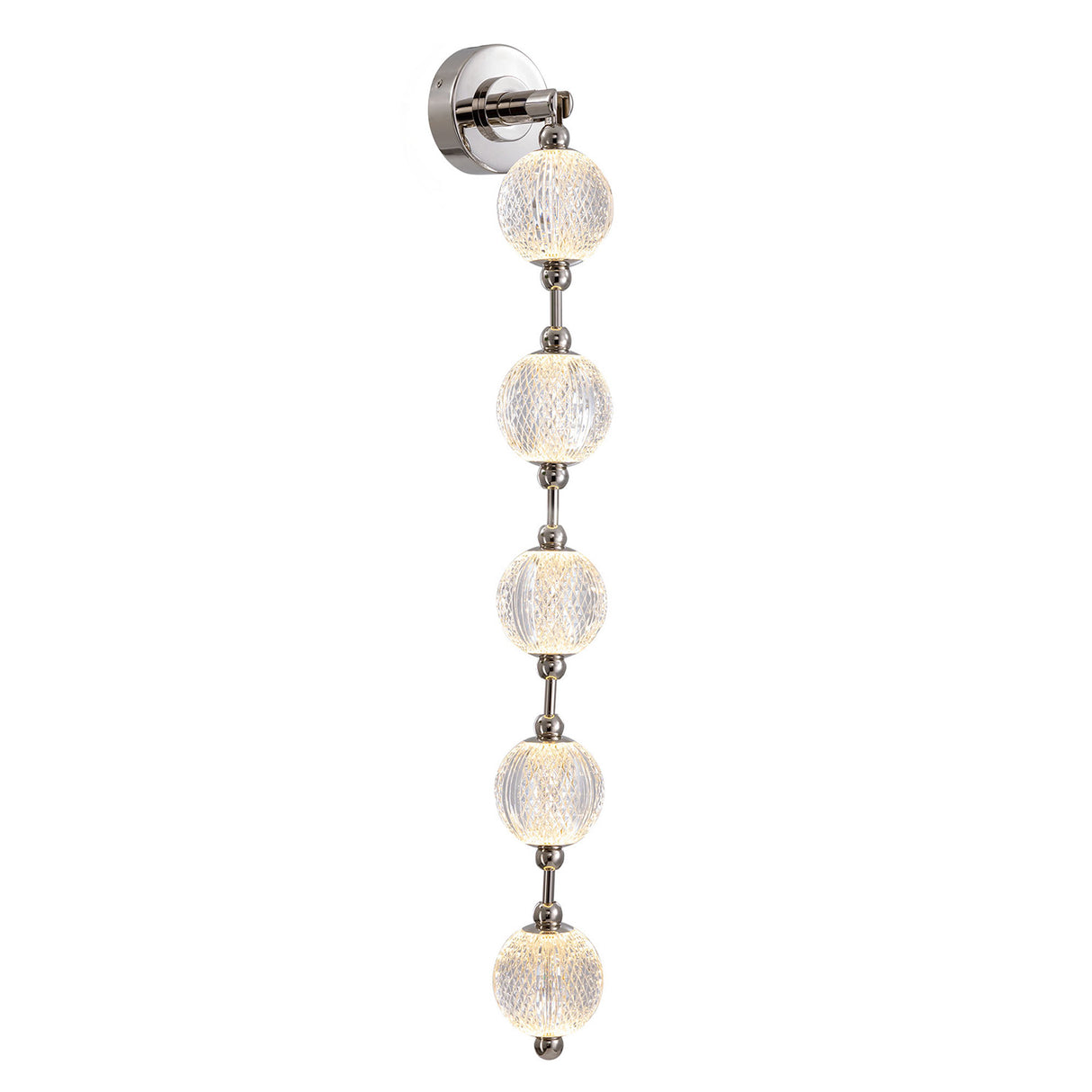 Evelyn LED Wall Sconce 38", Polished Nickel