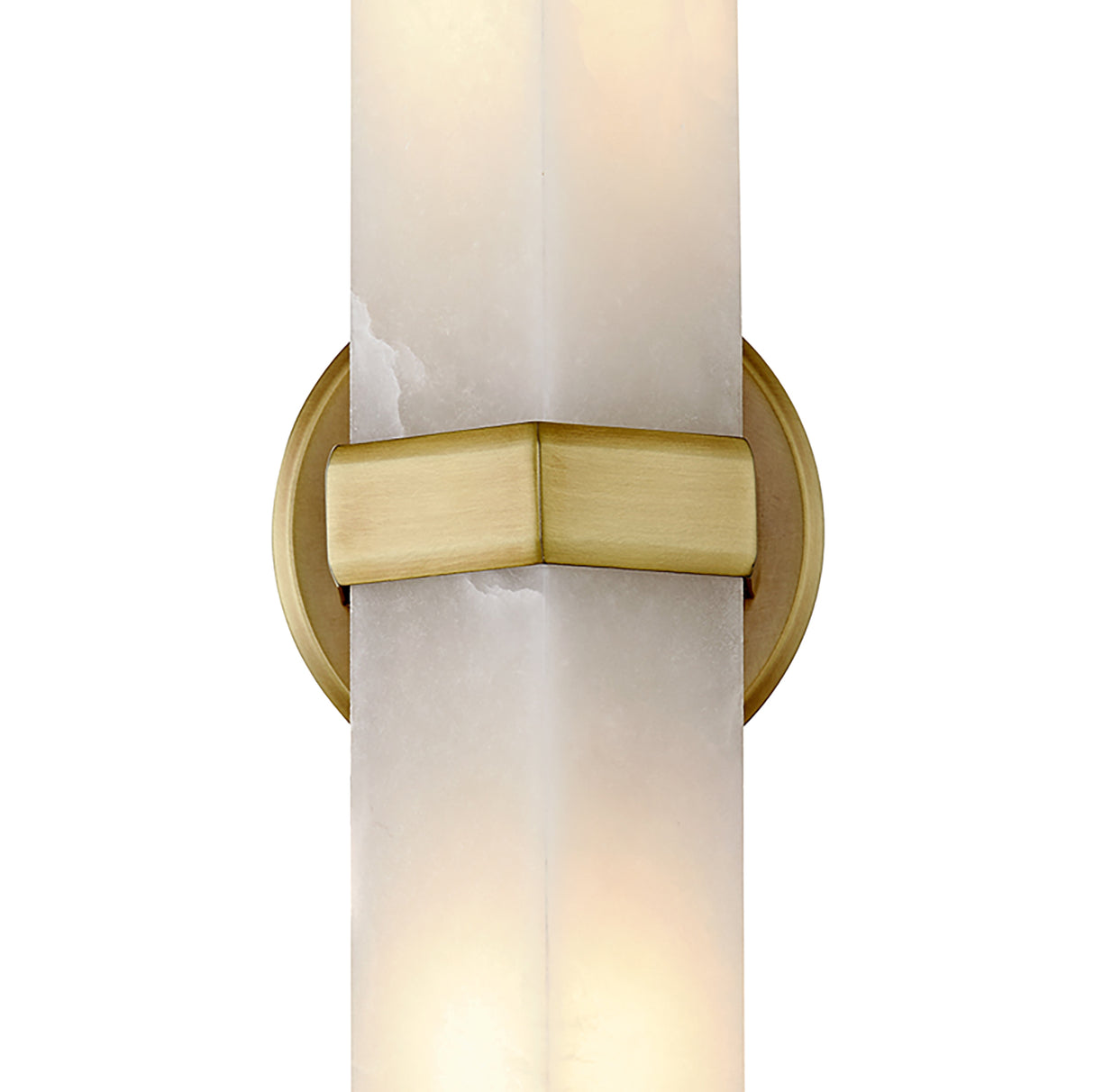 Gracy 2 Light Wall Sconce, Vintage Brass and Alabaster