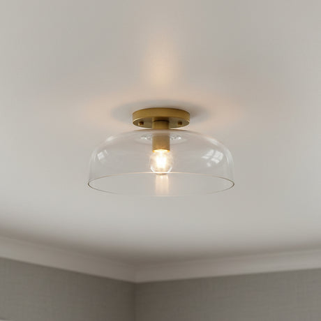 Bella Semi-Flush 12" for Modern home with White walls