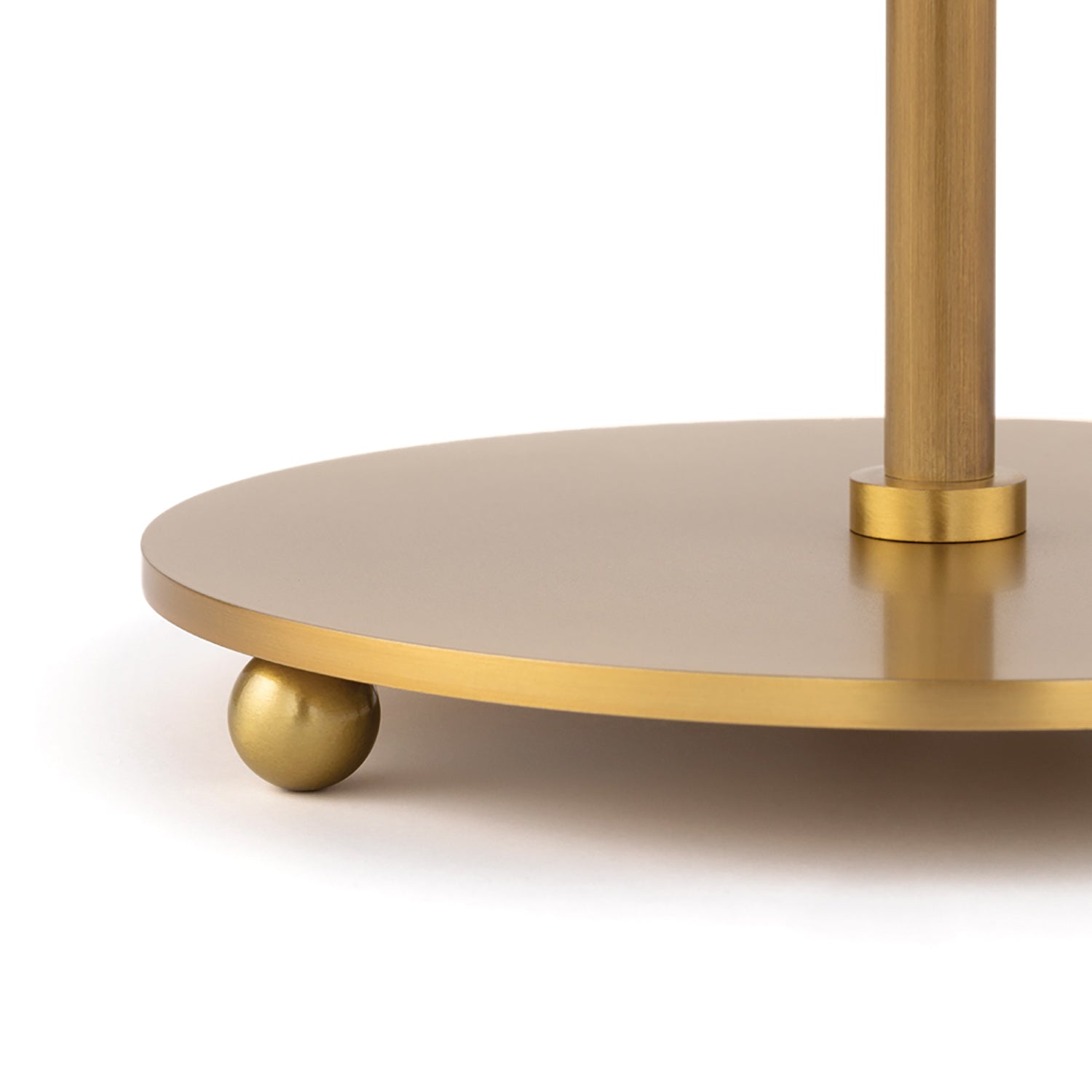 Faye Adjustable Table Lamp, Aged Brass