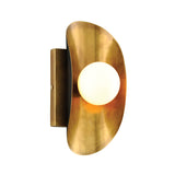 Jen Wall Sconce 10", Brass with Black Accents