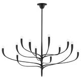 Anita 12 Light Chandelier 52", Antique Iron