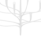 Anita 12 Light Chandelier 52", White Plaster