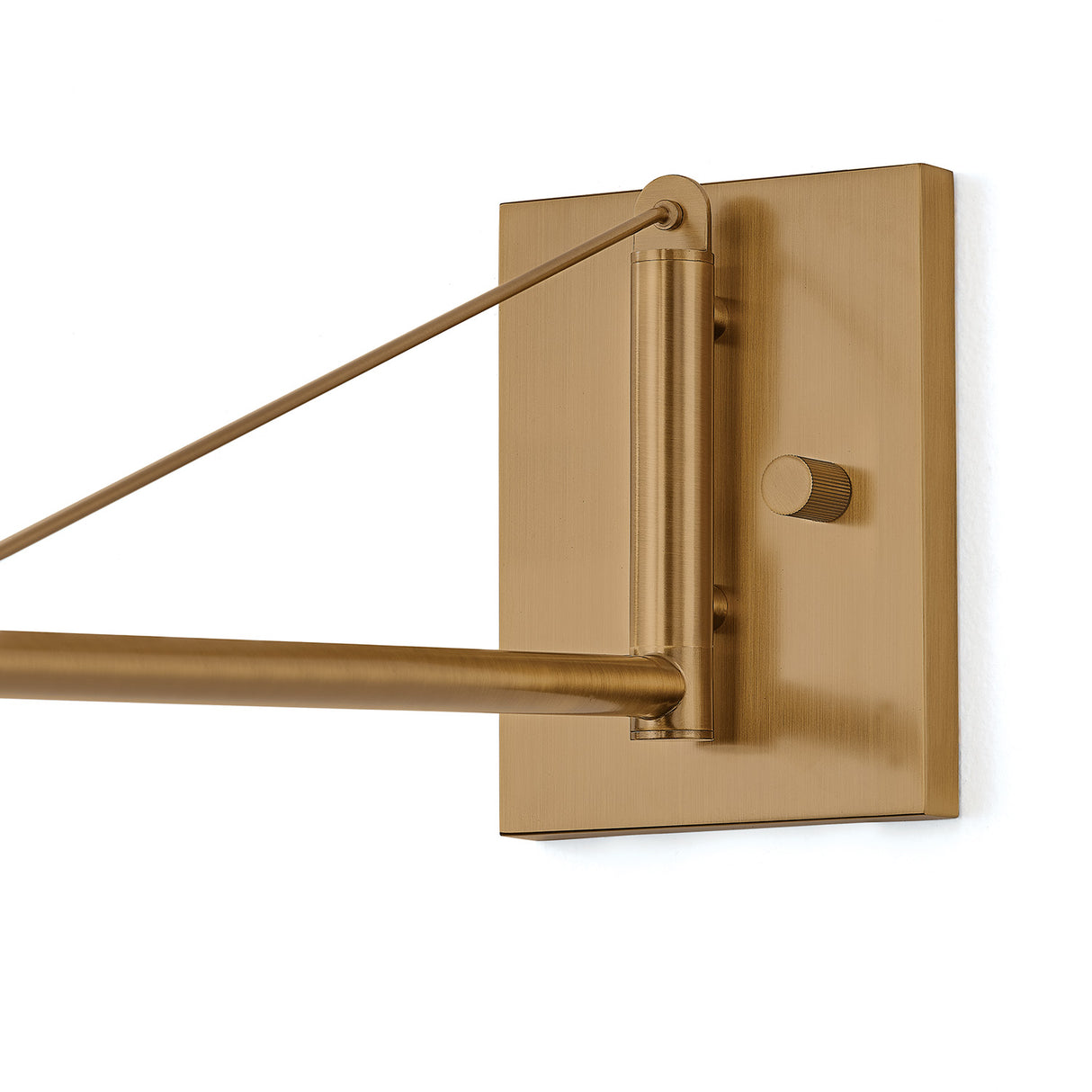 Ralph Swing Arm Wall Sconce, Vintage Brass with Bronze