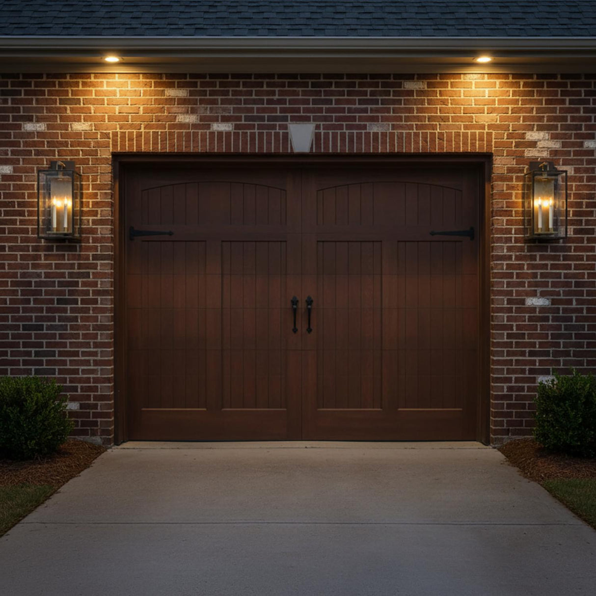 Orin Outdoor Wall Light, Large 24" Bronze with Vintage Brass Accents