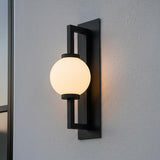 Gus Outdoor Wall Light, Medium 19" Textured Black