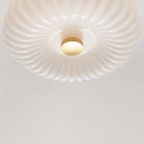 Dora Flush Mount 10", Aged Brass with Opal Glass