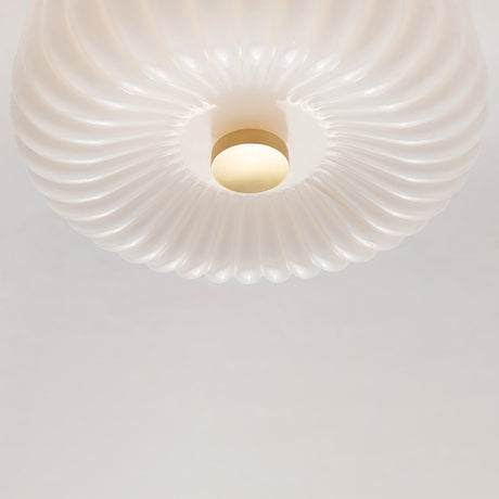 Dora Flush Mount 10”, Aged Brass with Opal Glass